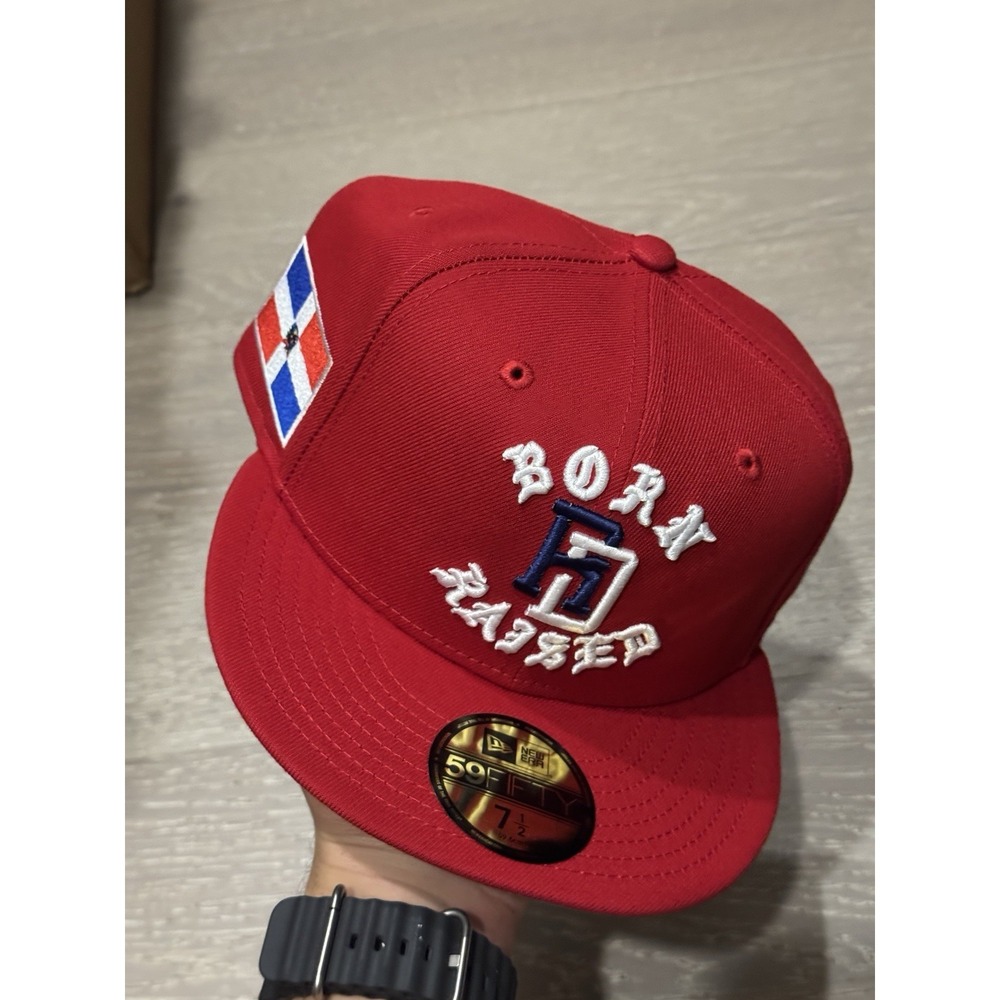 7 1/2 Dominican Republic New Era Born x Raised 2026 WBC 59FIFTY Fitted RED